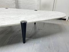 1960s Sculptural Carrara Marble Top Coffee Table - 2762764