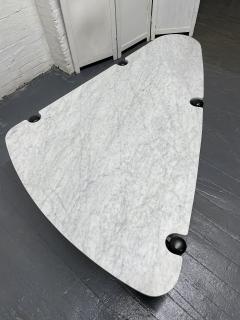1960s Sculptural Carrara Marble Top Coffee Table - 2762765