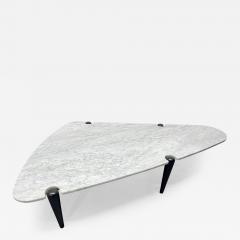 1960s Sculptural Carrara Marble Top Coffee Table - 2766166