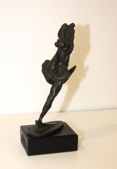 1960s Signed Bronze Abstract Sculpture - 1081062