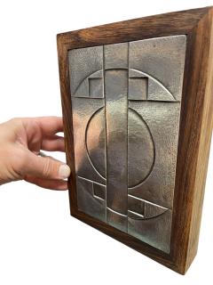 1960s Silver and rosewood decorative box signed Di Paolo - 4419743