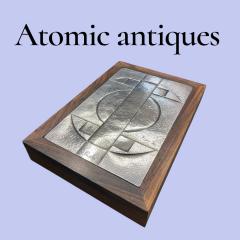 1960s Silver and rosewood decorative box signed Di Paolo - 4419744