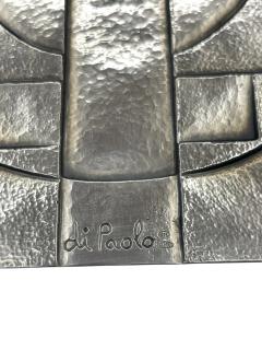 1960s Silver and rosewood decorative box signed Di Paolo - 4419748