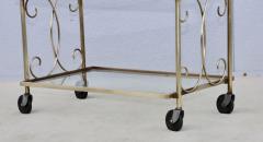 1960s Solid Brass 3 Tier Modern Bar Cart - 4114657