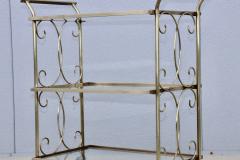 1960s Solid Brass 3 Tier Modern Bar Cart - 4114660