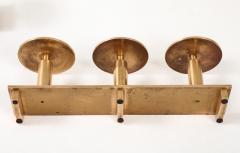 1960s Solid Brass Large Modernist Swedish Candlesticks - 3526850