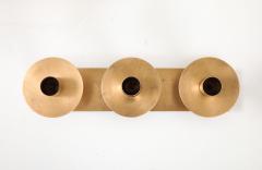 1960s Solid Brass Large Modernist Swedish Candlesticks - 3526852