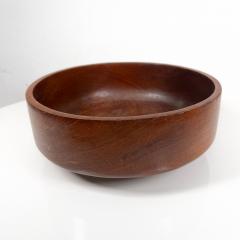 1960s Solid Teak Wood Bowl Style of Dansk designs Denmark - 3134067