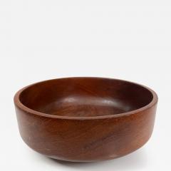 1960s Solid Teak Wood Bowl Style of Dansk designs Denmark - 3137176