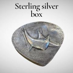 1960s Sterling silver Italian decorative box by Jingy - 4590910