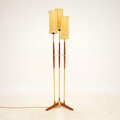 1960s Swedish Teak Brass Floor Lamp - 3092478