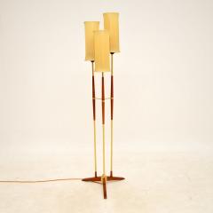 1960s Swedish Teak Brass Floor Lamp - 3092479