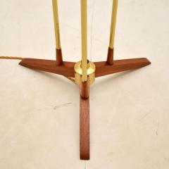 1960s Swedish Teak Brass Floor Lamp - 3092482
