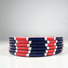 1960s UK Vintage British Bar Coasters Union Jack Set of Six - 2933972