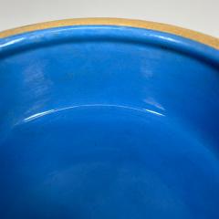 1960s Vintage Dreamy Blue and Bone Ceramic Bowl made in England - 2652695