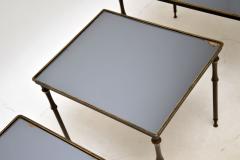 1960s Vintage French Mirrored Brass Nest of Tables - 3107068