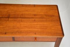 1960s Vintage Walnut Teak Console Side Table Desk - 3093869