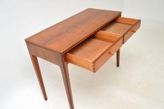 1960s Vintage Walnut Teak Console Side Table Desk - 3093873