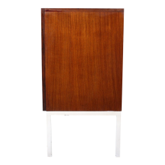 1960s Wilhelm Renz geometric walnut 90 sideboard - 3972477