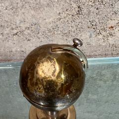1960s World Globe Brass Cigarette Lighter Germany - 3222114