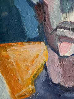 1966 Abstract Swedish Modern Portrait Painting by Thomas Ekvall - 4585948