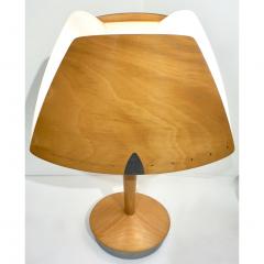 1970 French Vintage Birch Wood and Acrylic Table Lamp for Barcelona Hilton Hotel - 1487675