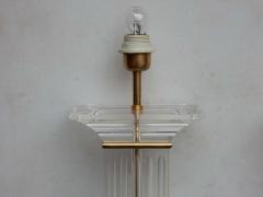 1970 Pair of Lamps in Lucite Columns Deco - 2323308