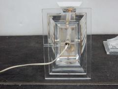 1970 Pair of Lamps in Lucite Columns Deco - 2323332