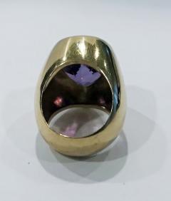 1970 s 18K Amethyst large Ring  - 1192777