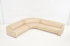 1970 s Italian Casa Bella Leather Sectional Sofa - 2036614