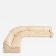 1970 s Italian Casa Bella Leather Sectional Sofa - 2038229