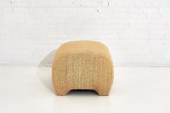 1970 s Raw Cotton Barrel Ottoman - 1797846