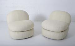 1970 s Stacked Pouf Slipper Chairs - 1509272