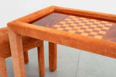 1970S BACKGAMMON CHESS GAME TABLE SET - 1722556