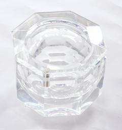 1970s American faceted Lucite ice bucket by Kaplan - 1469746