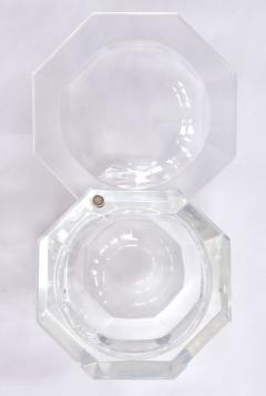 1970s American faceted Lucite ice bucket by Kaplan - 1469749