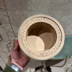 1970s Art Pottery Drip Glazed Pedestal Bowl - 3464548