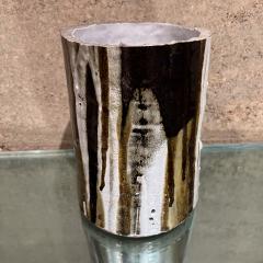 1970s Art Pottery Vase Lava Drip Glaze Planter - 3479415