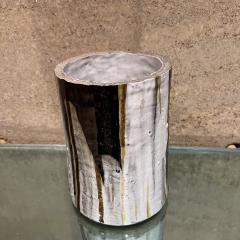 1970s Art Pottery Vase Lava Drip Glaze Planter - 3479420