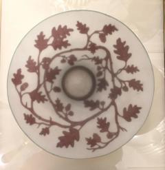 1970s Austrian Vintage Art Nouveau Decor Frosted White Brown Overlay Glass Bowl - 4214446