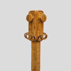 1970s Bamboo rattan coat hanger by Vivai del sud - 4129332