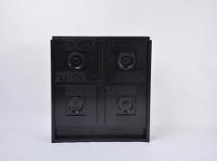 1970s Black brutalist cabinet - 2492018