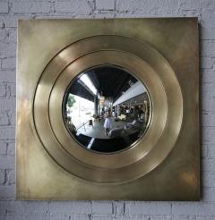 1970s Brass Convex Mirror - 288948