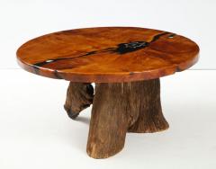 1970s California Craftman Inlaid Coffee Table - 2130155