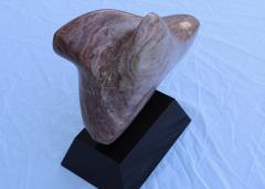 1970s Carved Marble Abstract Dog Head Sculpture - 2488213
