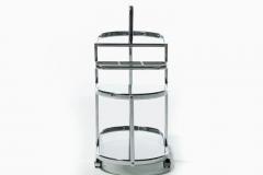1970s Chrome Modernist Three Tier Bar Cart - 2820539