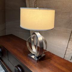1970s Concentric Chrome Ring Table Lamp Mexico City - 3573302