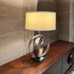 1970s Concentric Chrome Ring Table Lamp Mexico City - 3573307