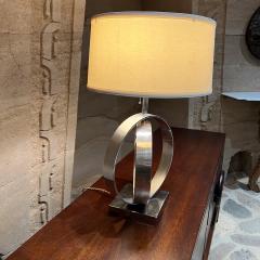1970s Concentric Chrome Ring Table Lamp Mexico City - 3573308