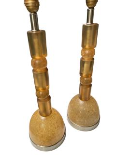 1970s Crushed ice table lamp by Marie Claude de Fouqui res - 4444724